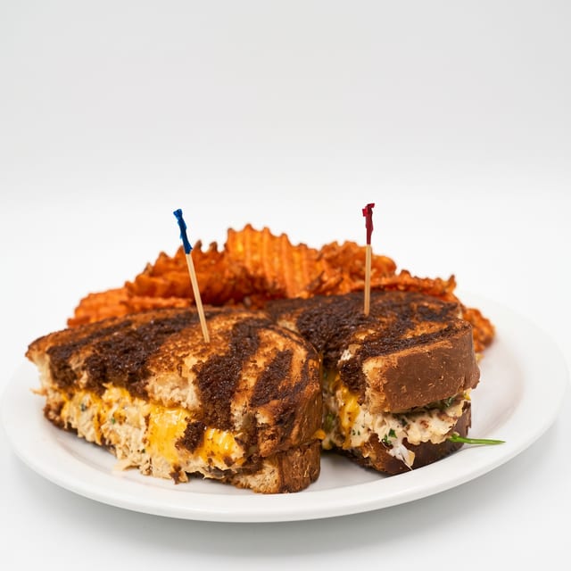 Tuna Salad Melt Sandwich.