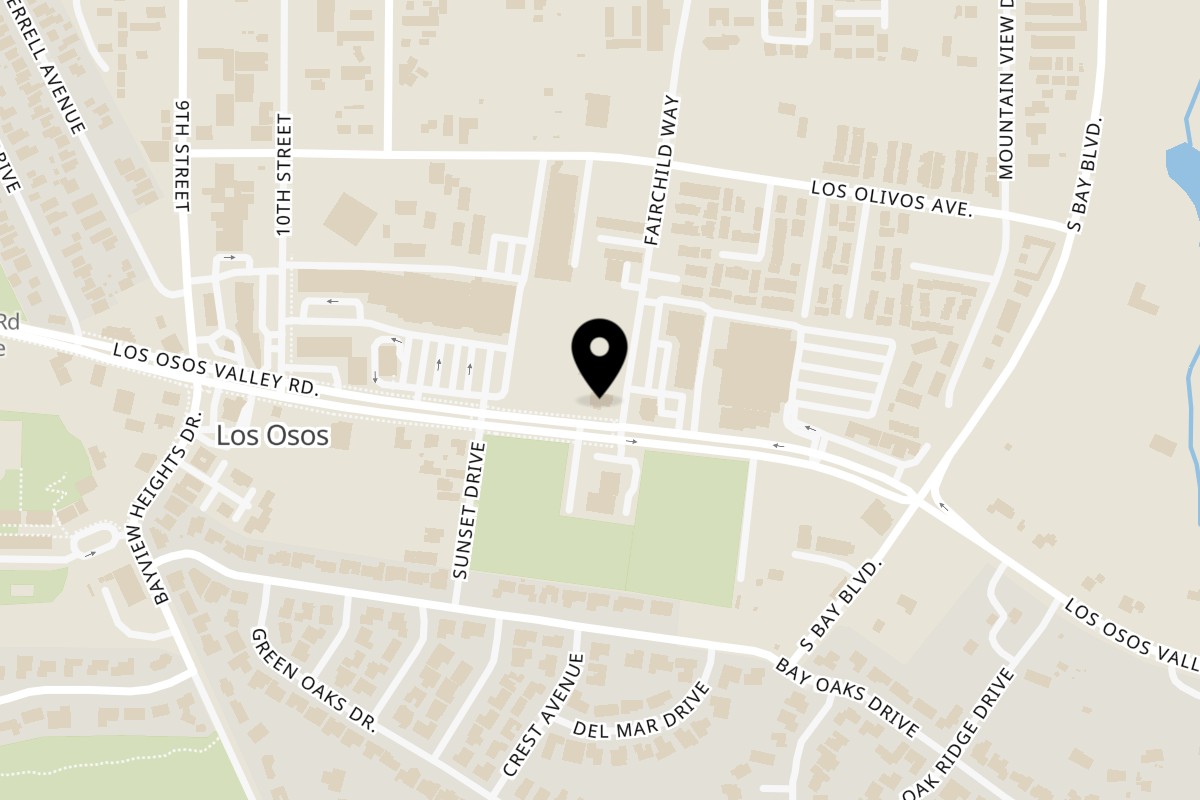 Map showing the location of Celia's Garden Café on 1188 Los Osos Valley Rd C in Los Osos